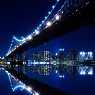 Bridge night HD wallpaper