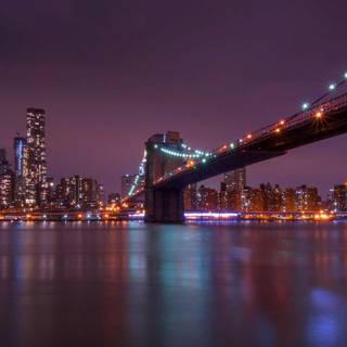 Bridge night HD wallpaper