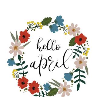 Hello April wallpaper