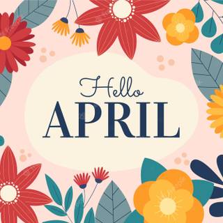 Hello April wallpaper