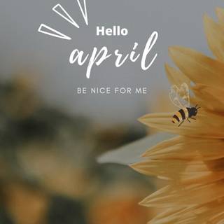 Hello April wallpaper