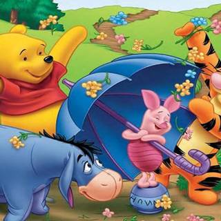 Cartoon spring desktop wallpaper