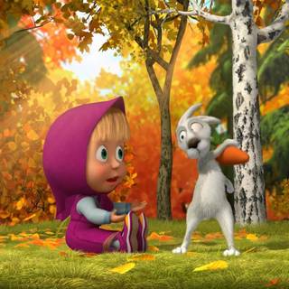 Cartoon spring desktop wallpaper