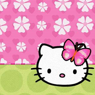 Cat cartoon spring wallpaper