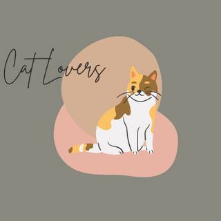 Cat cartoon spring wallpaper
