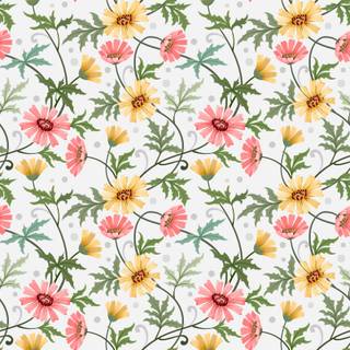 Spring flower drawing wallpaper