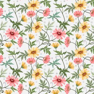 Spring flower drawing wallpaper
