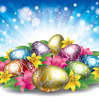 Simple Easter desktop wallpaper