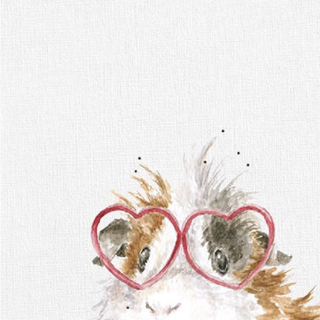 Guinea pig with bunny wallpaper