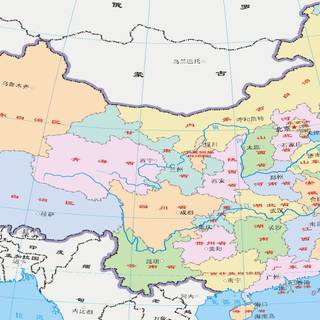 Map of China wallpaper