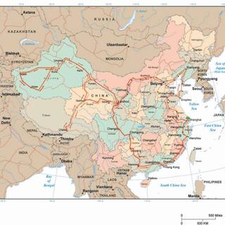 Map of China wallpaper