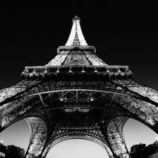 Paris black and white wallpaper