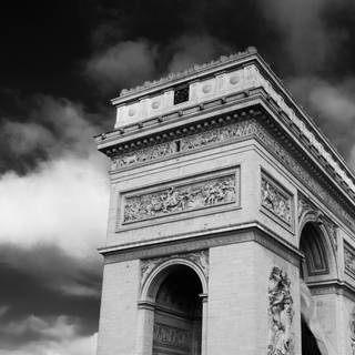 Paris black and white wallpaper