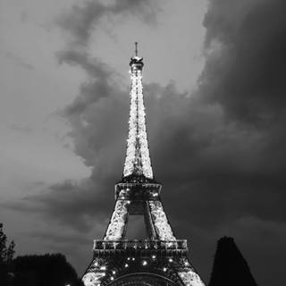 Paris black and white wallpaper