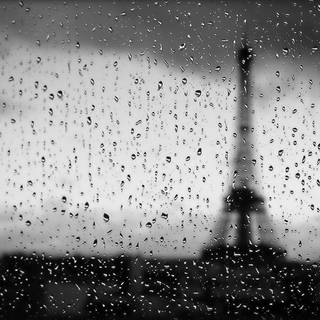 Paris black and white wallpaper