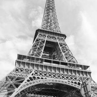 Paris black and white wallpaper
