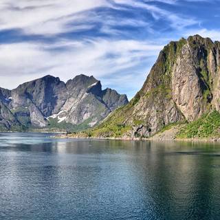 Mountain lake summer wallpaper