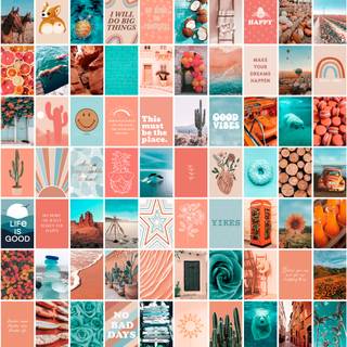 2023 beach collage wallpaper