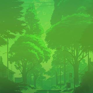 2023 green aesthetic wallpaper