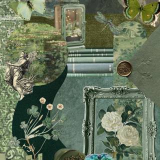 2023 green aesthetic wallpaper