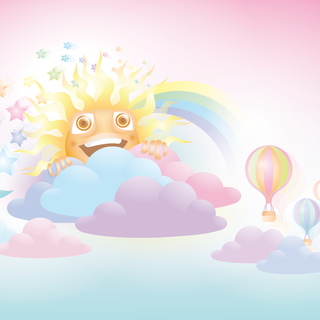 Cool summer sun wallpaper