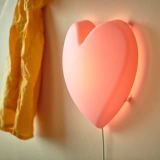 Summer led light heart wallpaper
