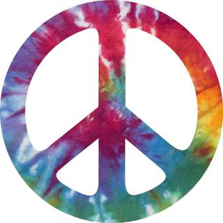 Tie-dye peace signs wallpaper