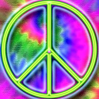 Tie-dye peace signs wallpaper
