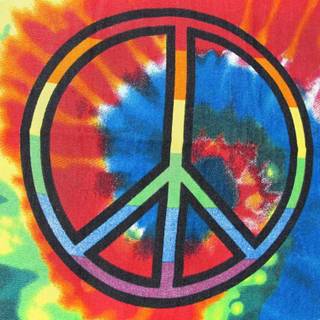 Tie-dye peace signs wallpaper