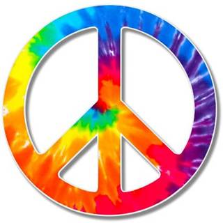 Tie-dye peace signs wallpaper