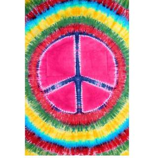 Tie-dye peace signs wallpaper