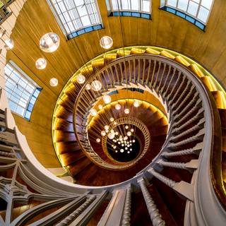 Cecil Brewer Staircase wallpaper