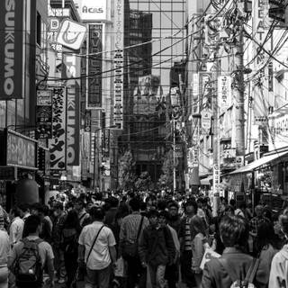 Dark anime streets wallpaper