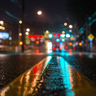 Night street wallpaper