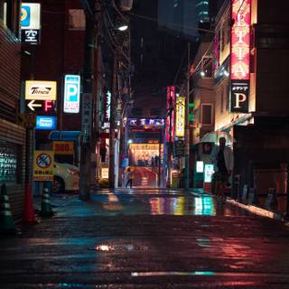 Night street wallpaper