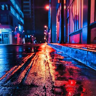 Night street wallpaper