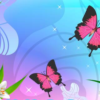 Sweet butterfly wallpaper