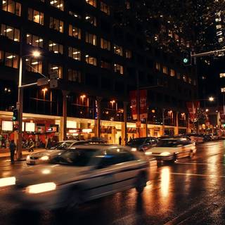 Night street wallpaper