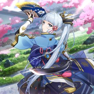 Genshin Impact Kamisato Ayaka HD wallpaper