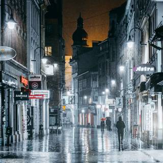 Night street wallpaper