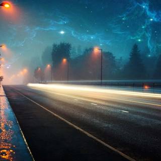 Night street wallpaper