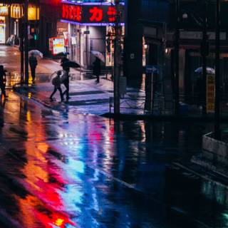Night street wallpaper