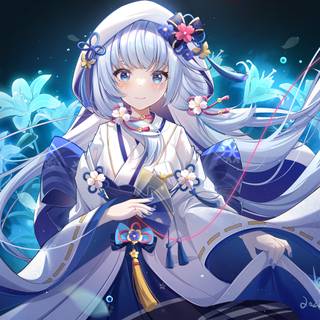 Genshin Impact Kamisato Ayaka HD wallpaper