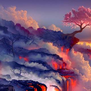 Cherry Blossom fantasy wallpaper