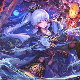 Genshin Impact Kamisato Ayaka HD wallpaper