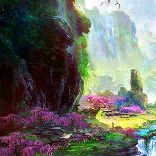 Cherry Blossom fantasy wallpaper