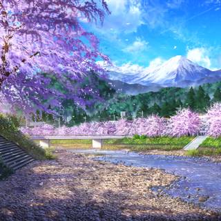 Cherry Blossom fantasy wallpaper