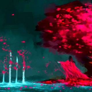 Cherry Blossom fantasy wallpaper