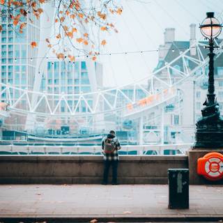 London street spring wallpaper