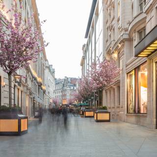 London street spring wallpaper